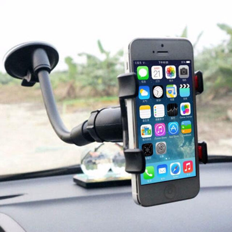 CellPhone iPhone 360Rotating Universal Car Windshield Mount Stand Holder Support Mobile Phone Suction Cup Holders Accessories