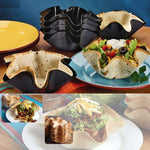 1pc 6" Perfect Black Tortilla Pan Not Fried Mold Non-stick Taco Bowl Kitchen Cooking Tools